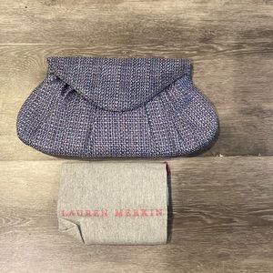 NWT Lauren Merkin Lotte Raffia clutch